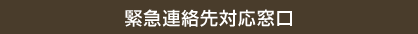 緊急連絡先対応窓口